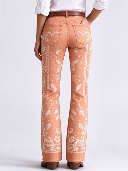Bandana Belle Low-Rise Bootcut Jeans