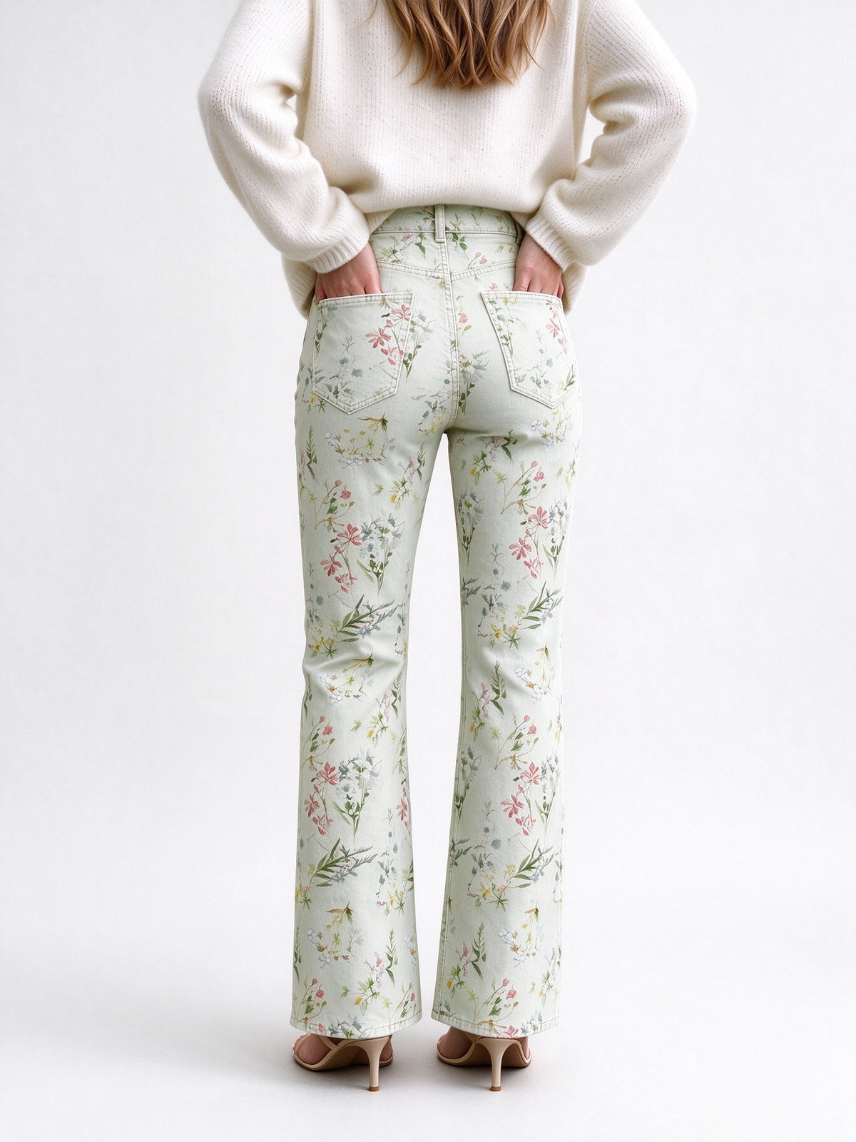 Desert Sage Blossom Bootcut Jeans