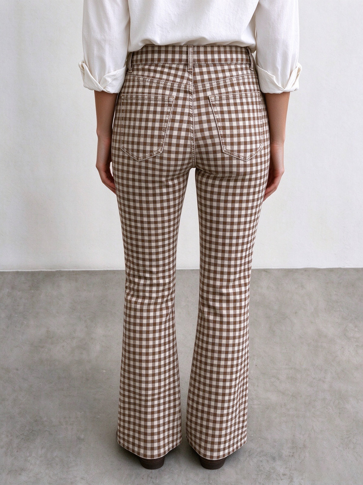 Rodeo Gingham Bootcut Jeans