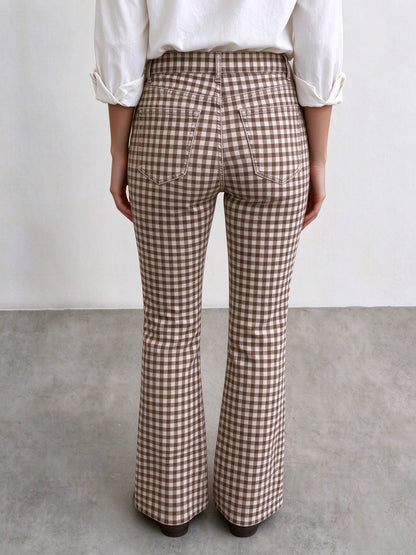 Rodeo Gingham Bootcut Jeans
