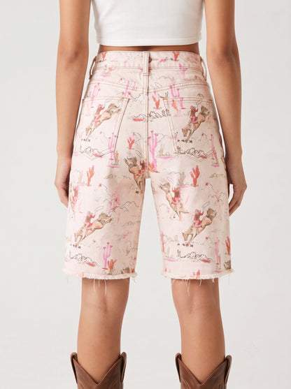 Cactus Mirage Cream RB-BOT08 – Back View – Riley – Cream, Pink