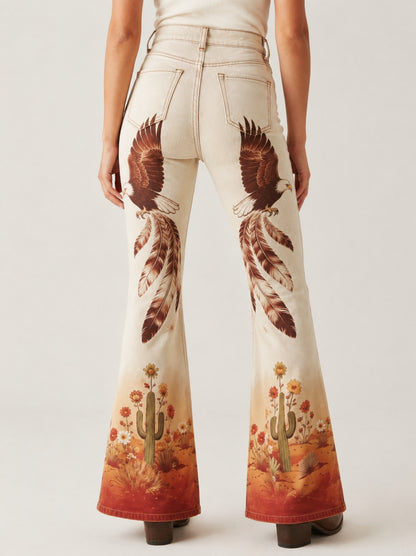 Desert Soar RB-BOT04 – Back View – Riley – beige, rust, ochre, brown
