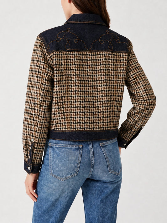 Prairie Whistle RB-JKT01 – Back View – Riley – Navy Blue, Beige, Black