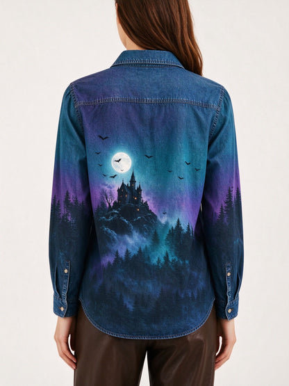Moonlit Mesa Long Sleeve Denim Shirt