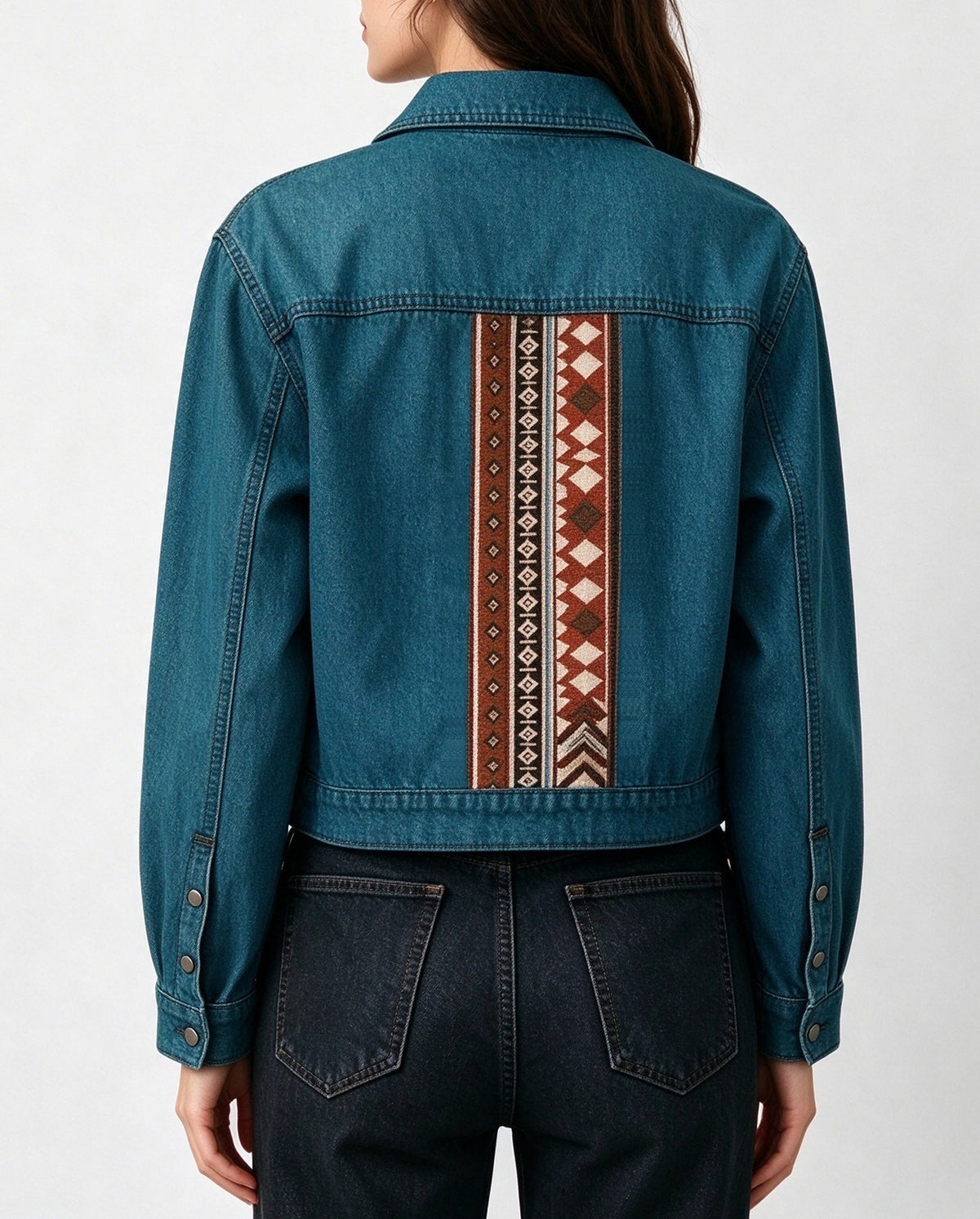 Santa Fe Trail Cropped Denim Jacket
