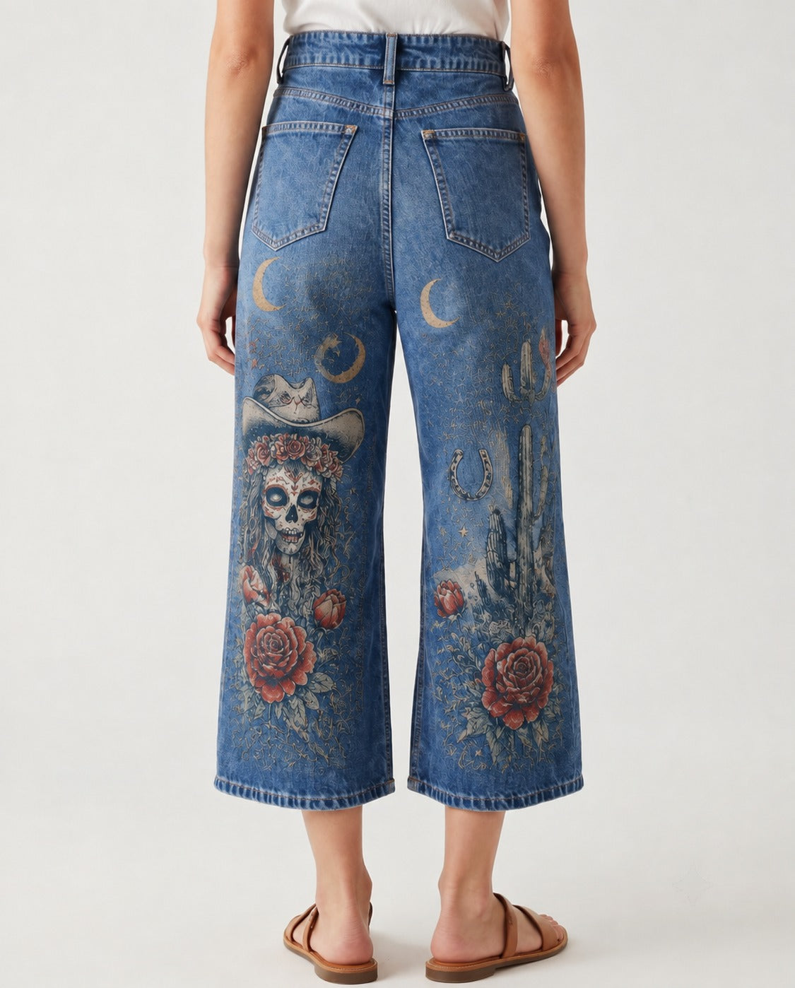 Desert Rose Rider RB-BOT24 – Back View – Riley – Denim