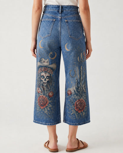 Desert Rose Rider RB-BOT24 – Back View – Riley – Denim