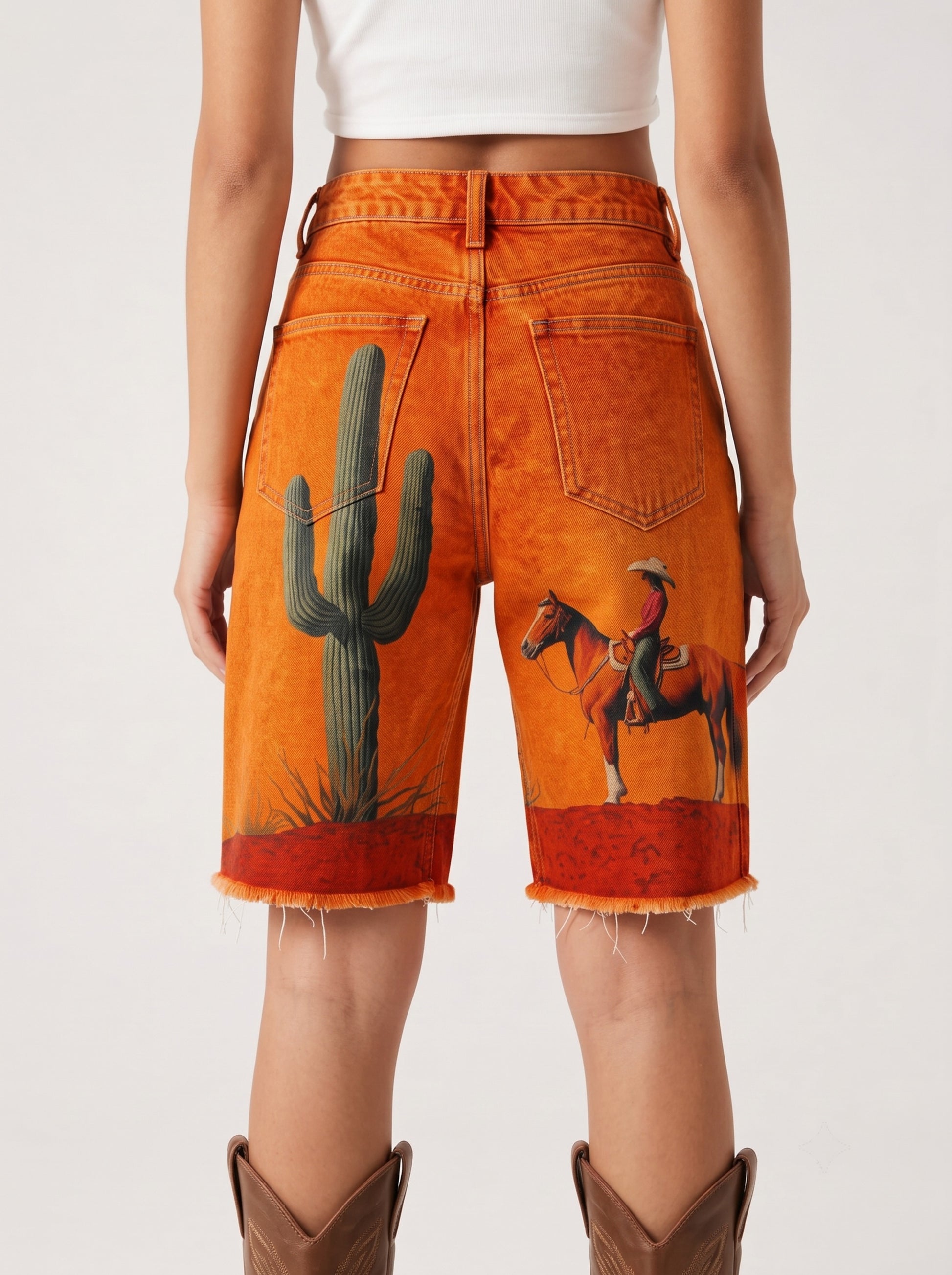 Desert Rider Orange RB-BOT08 – Back View – Riley – orange