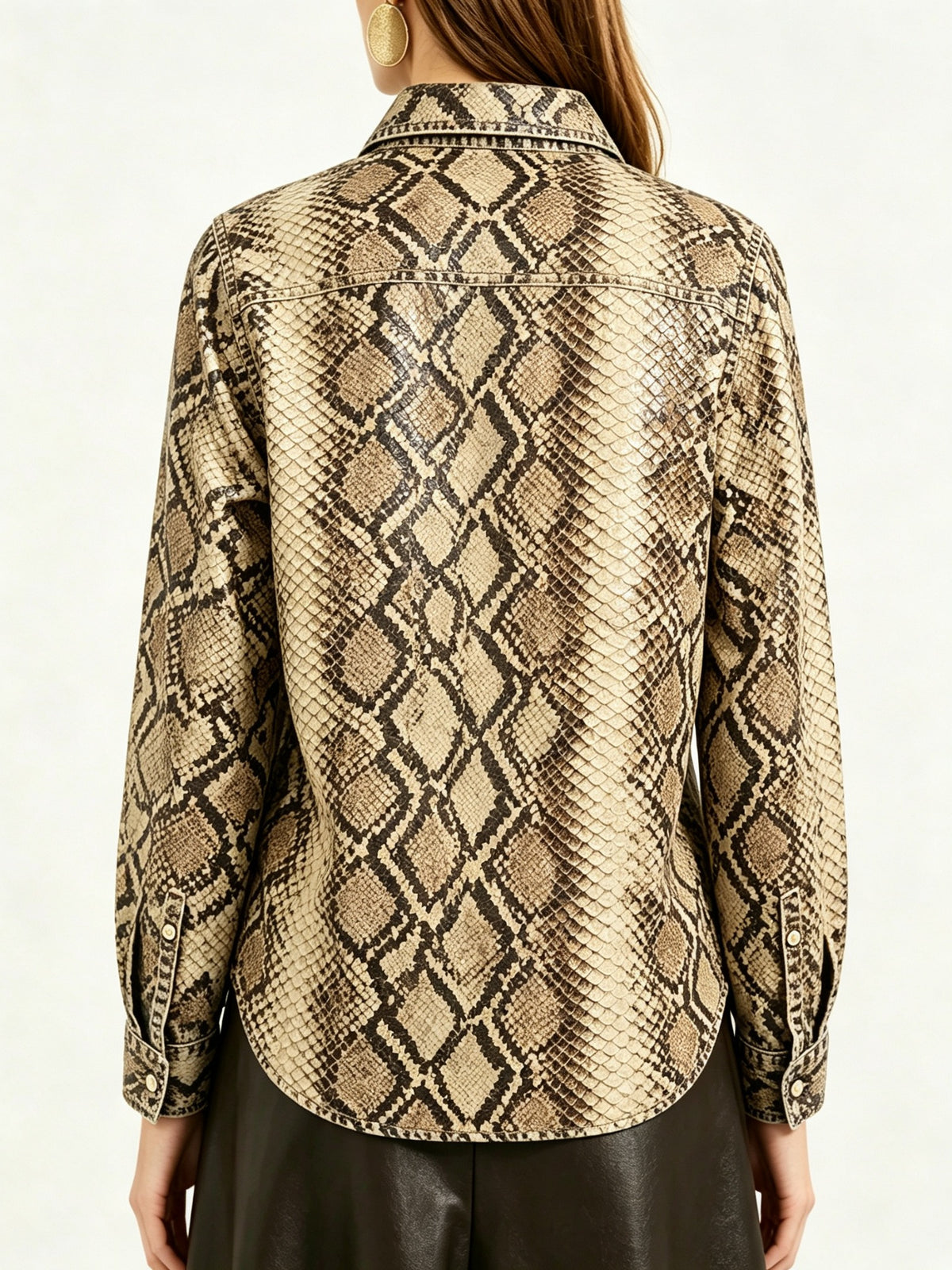 Serpent Sage RB-TOP16 – Back View – Riley – Beige, Brown