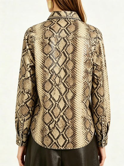Serpent Sage RB-TOP16 – Back View – Riley – Beige, Brown