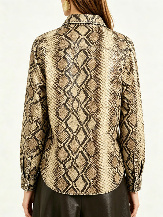 Serpent Sage RB-TOP16 – Back View – Riley – Beige, Brown