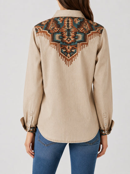 Desert Mirage RB-TOP16 – Back View – Riley – beige, brown, teal