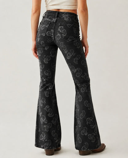 Prairie Paisley RB-BOT04 – Back View – Riley – black