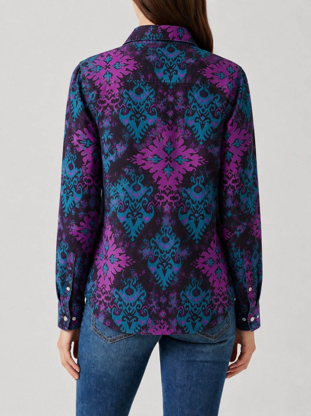Prairie Vortex RB-TOP16 – Back View – Riley – Purple, Teal, Black