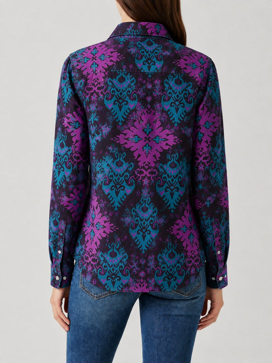 Prairie Vortex RB-TOP16 – Back View – Riley – Purple, Teal, Black