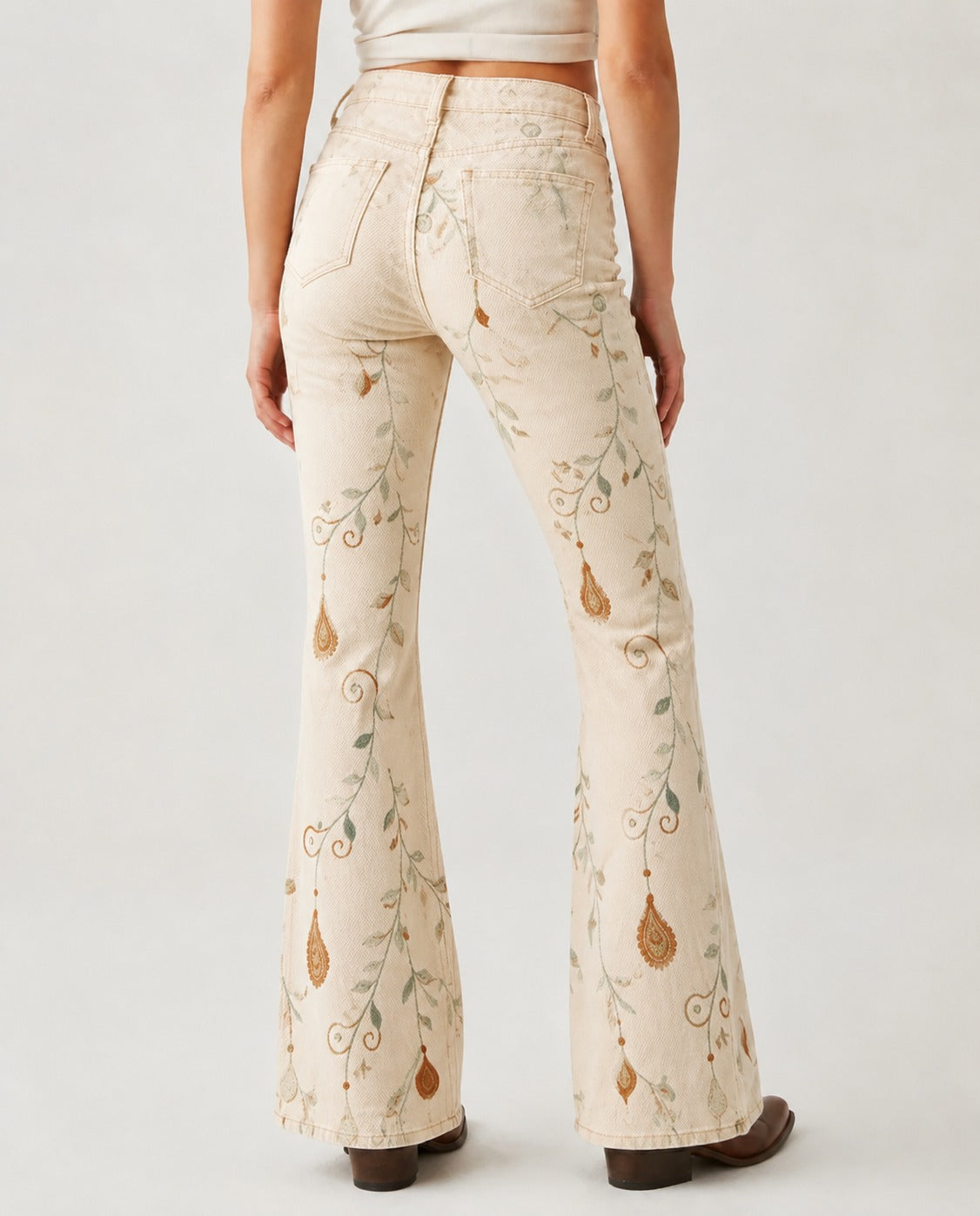 Prairie Vine RB-BOT04 – Back View – Riley – cream