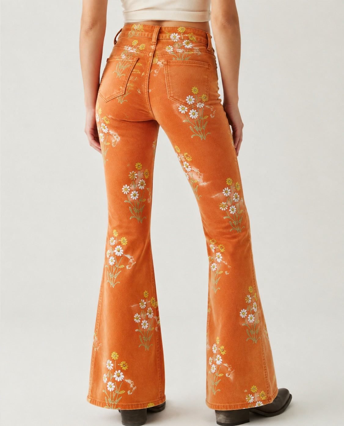 Sunset Prairie Bloom RB-BOT04 – Back View – Riley – Denim