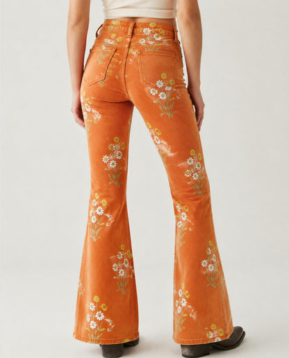 Sunset Prairie Bloom RB-BOT04 – Back View – Riley – Denim