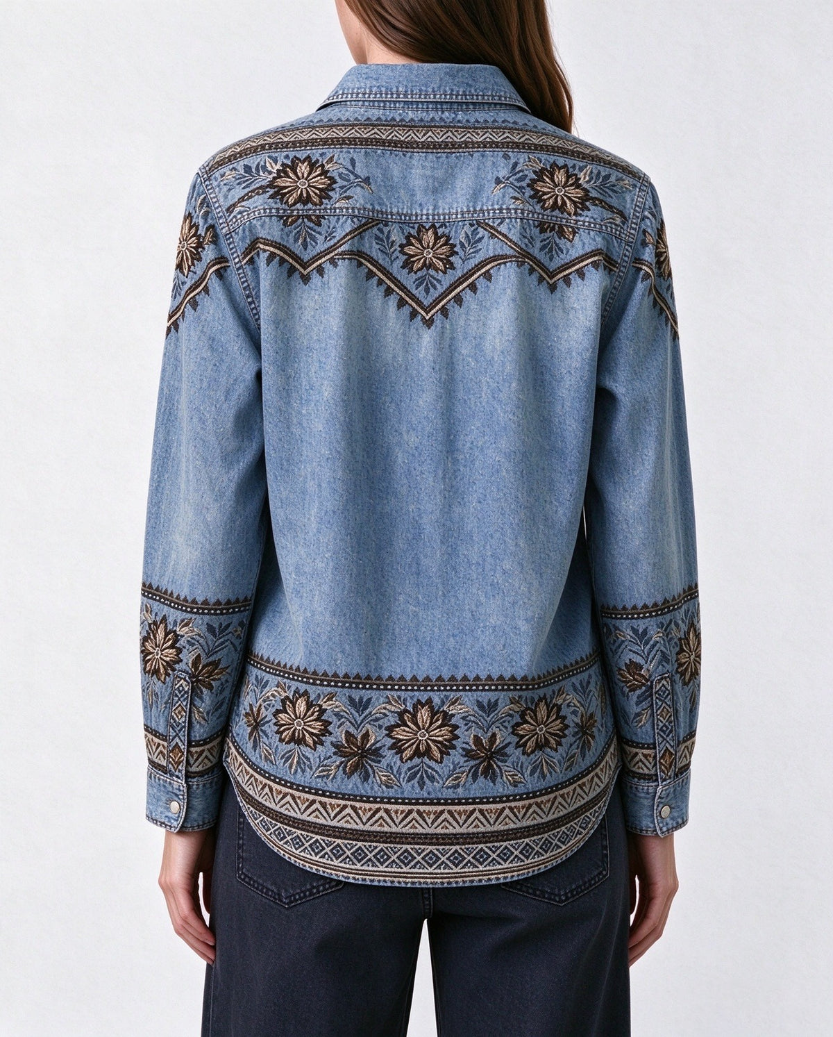 Desert Star Trail Long Sleeve Denim Shirt