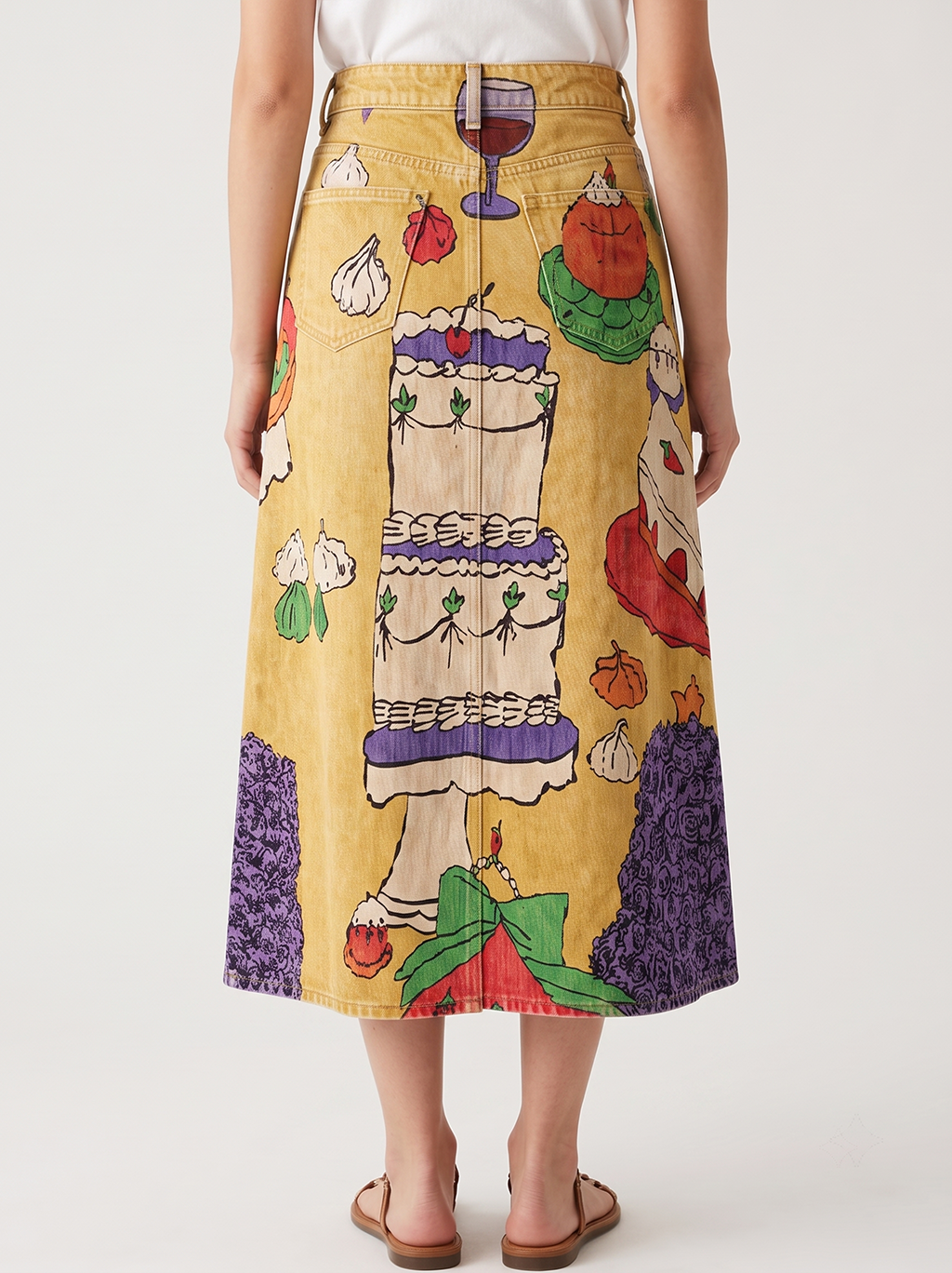 Cactus Cake RB-SKT10 – Back View – Jessie – yellow
