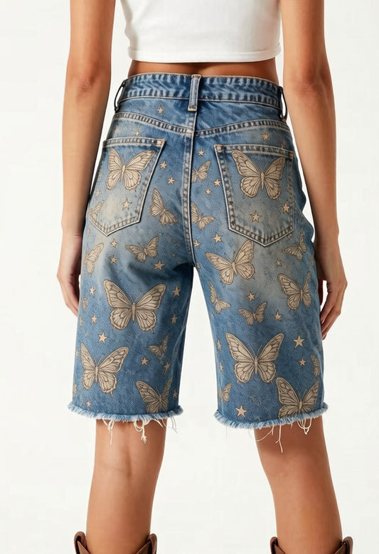 Butterfly Rodeo Denim Blue RB-BOT08 – Back View – Riley – Denim Blue