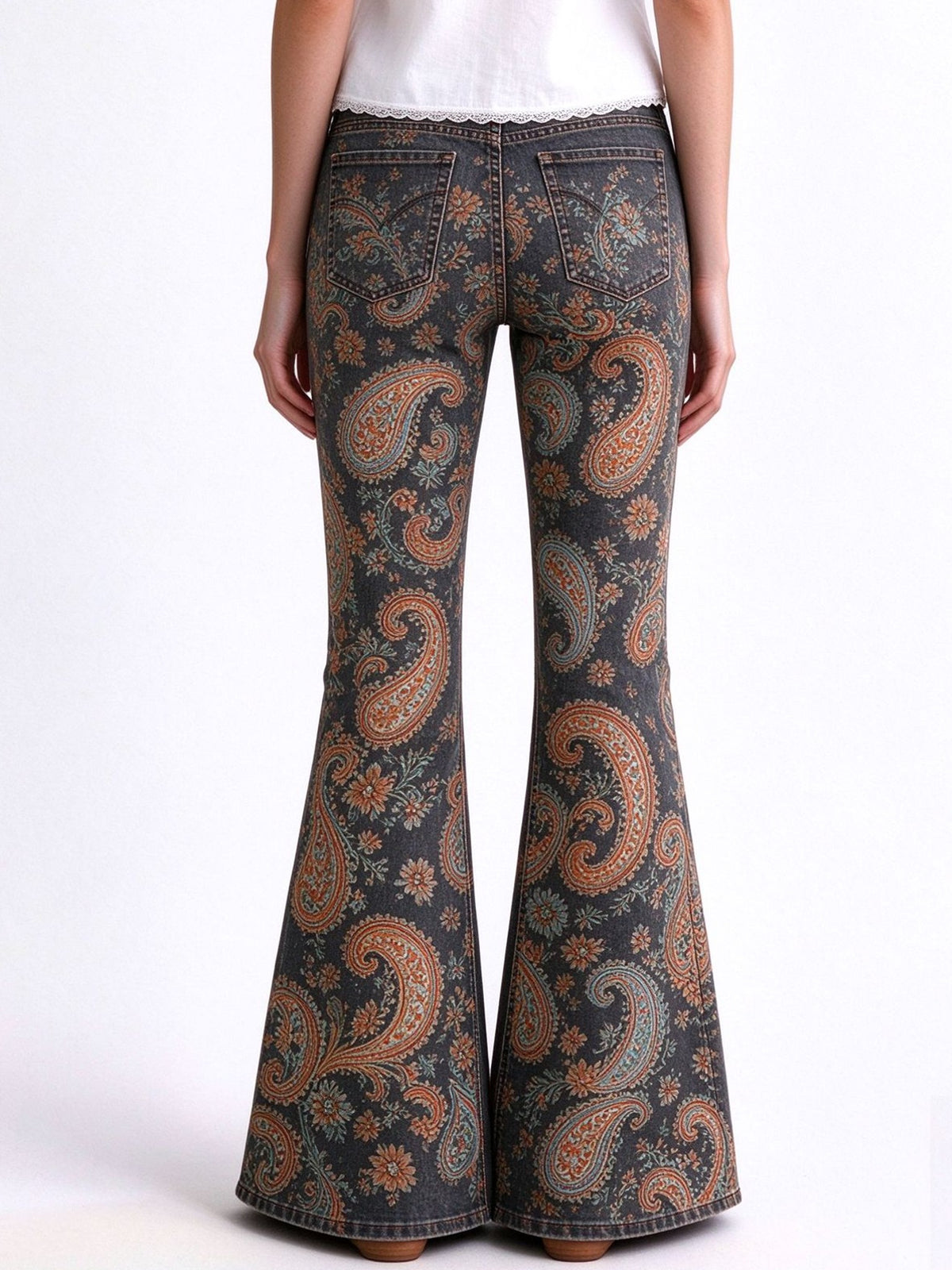 Desperado Paisley Flare Jeans