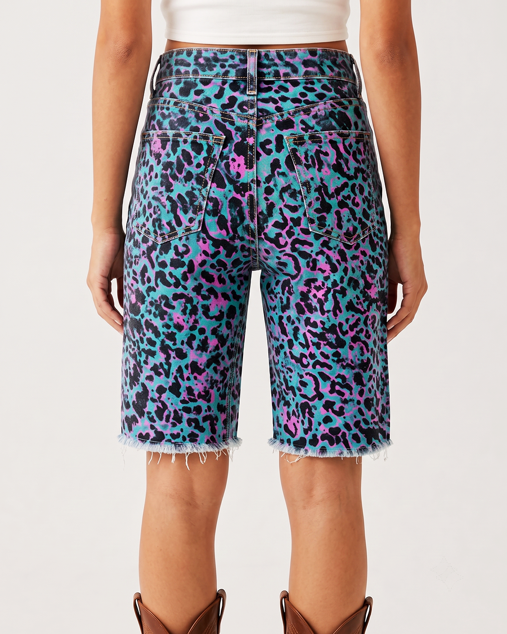 Neon Leopard RB-BOT08 – Back View – Riley – Multicolor