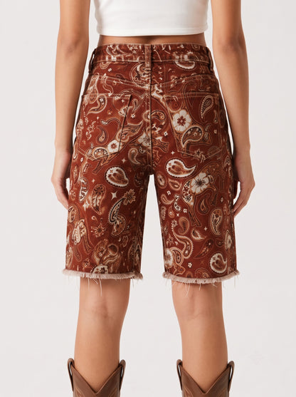 Desert Mirage Rust Paisley RB-BOT08 – Back View – Riley – rust