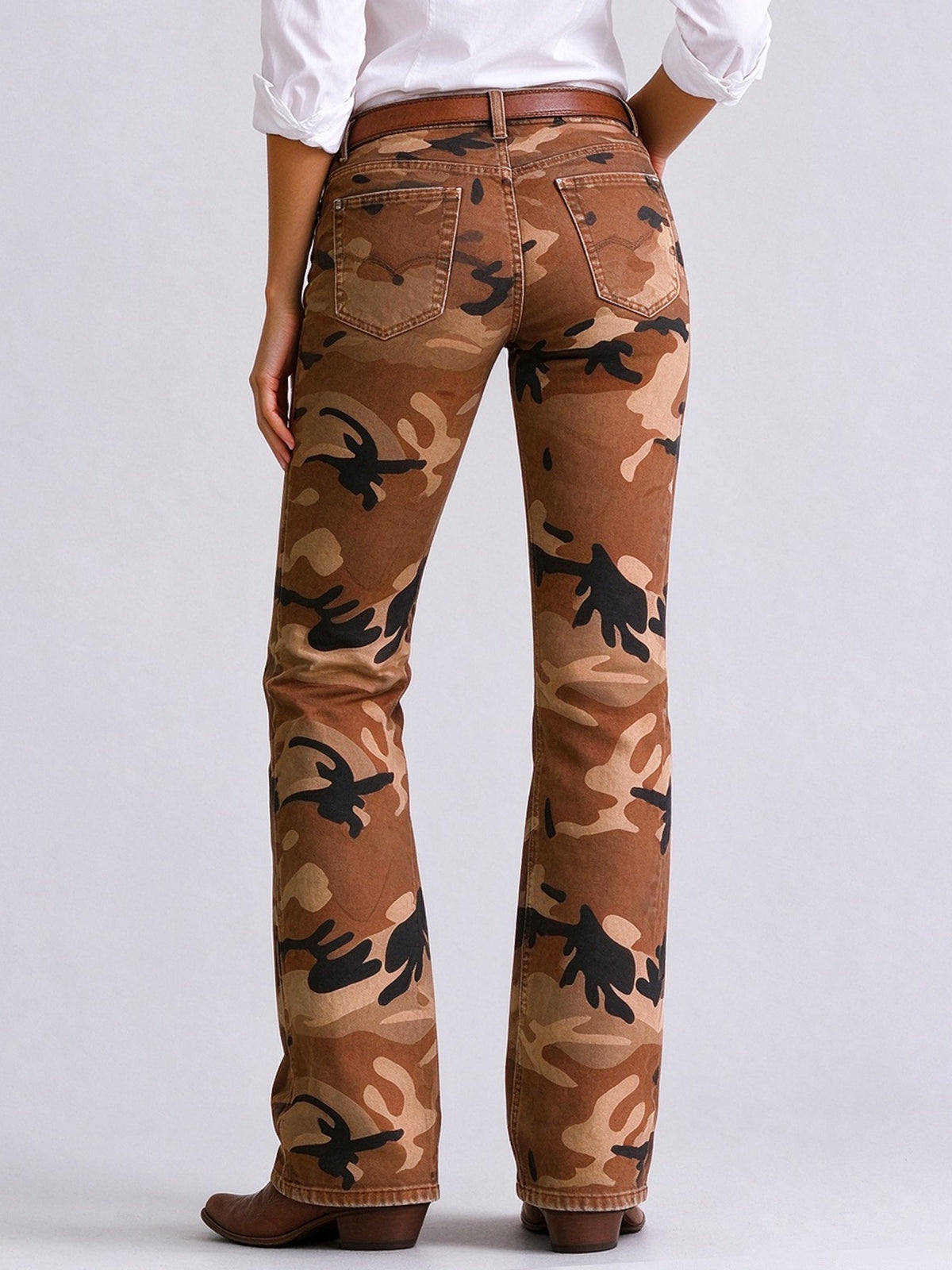 Rustler Camo Ridge Low-Rise Bootcut Jeans