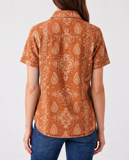 Cactus Mirage Rust RB-TOP15 – Back View – Riley – rust