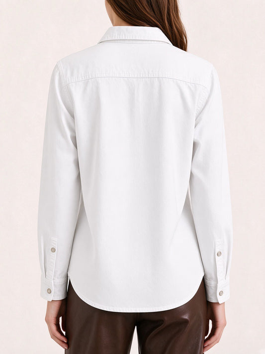 Rodeo Blossom Medallion Long Sleeve Denim Shirt