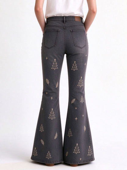 Frontier Feather Pine Flare Jeans