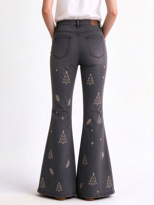 Frontier Feather Pine Flare Jeans