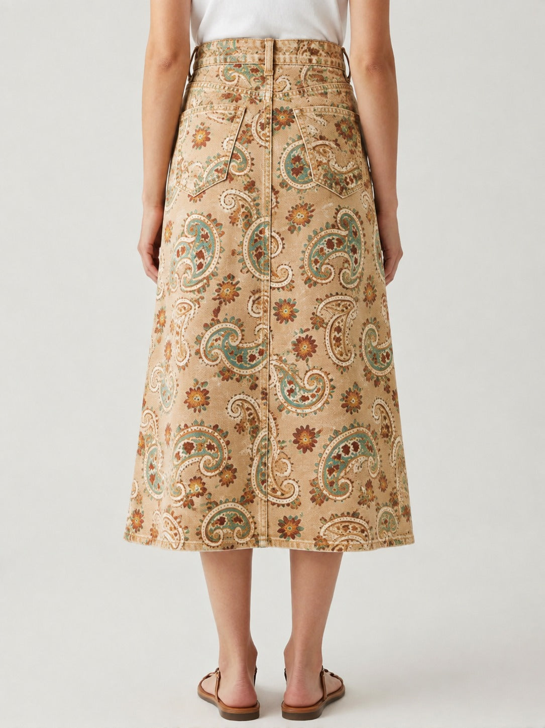 Prairie Paisley RB-SKT10 – Back View – Riley – Denim