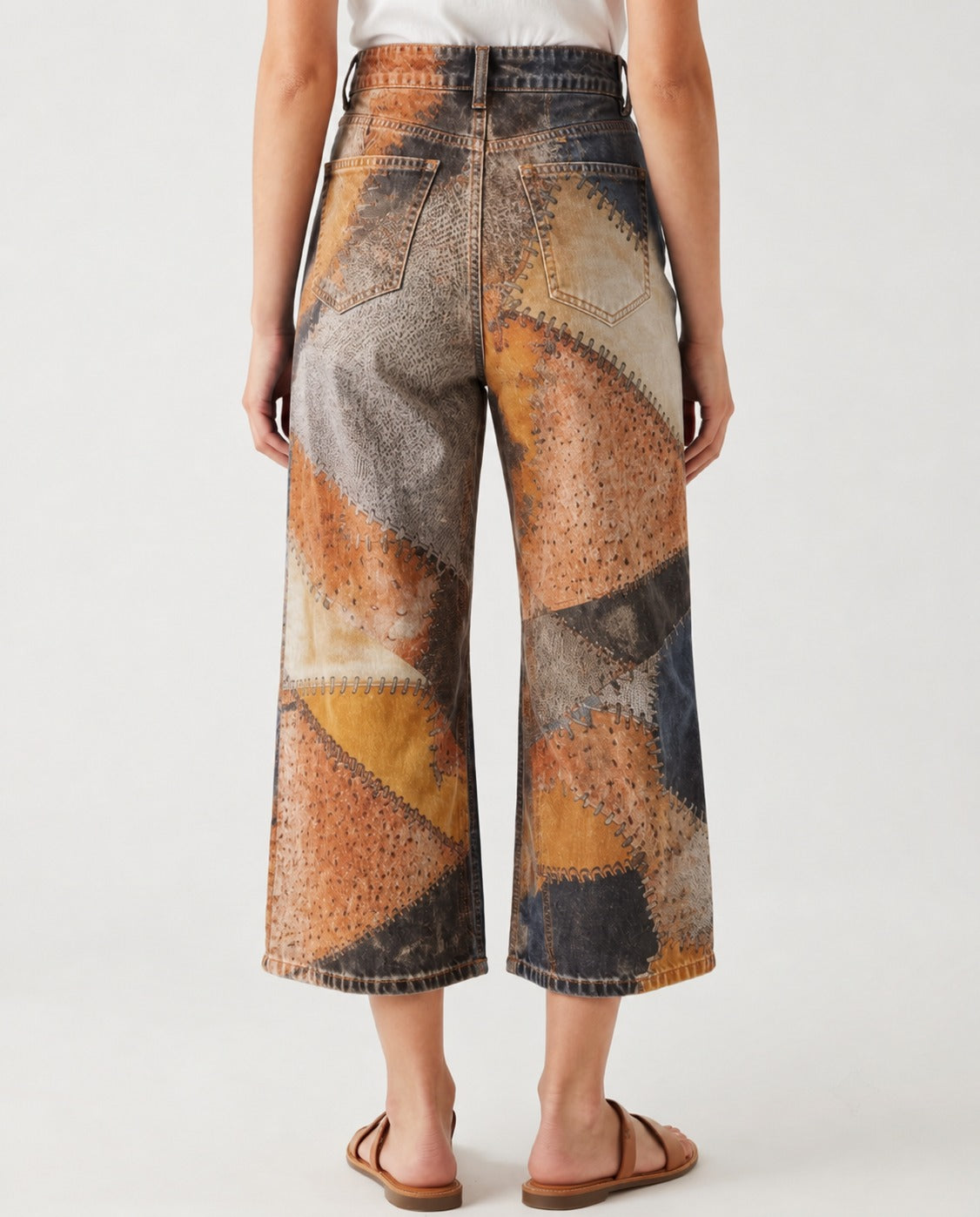 Sagebrush Stitch RB-BOT24 – Back View – Riley – rust, navy