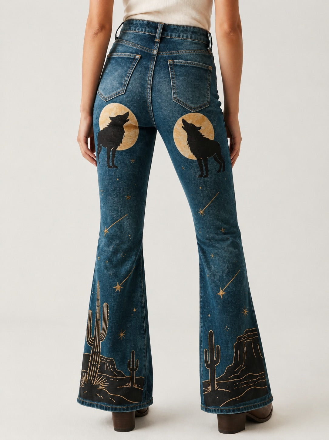 Desert Howl RB-BOT04 – Back View – Riley – Indigo