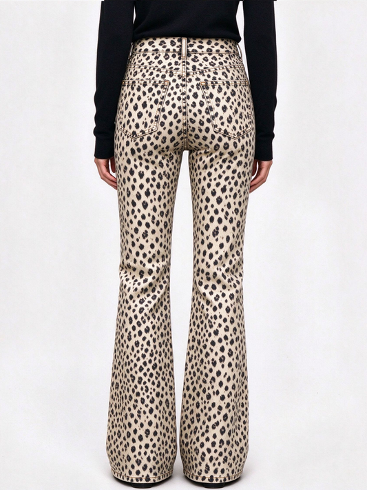 Sand Leopard RB-BOT04 – Back View – Riley – Beige