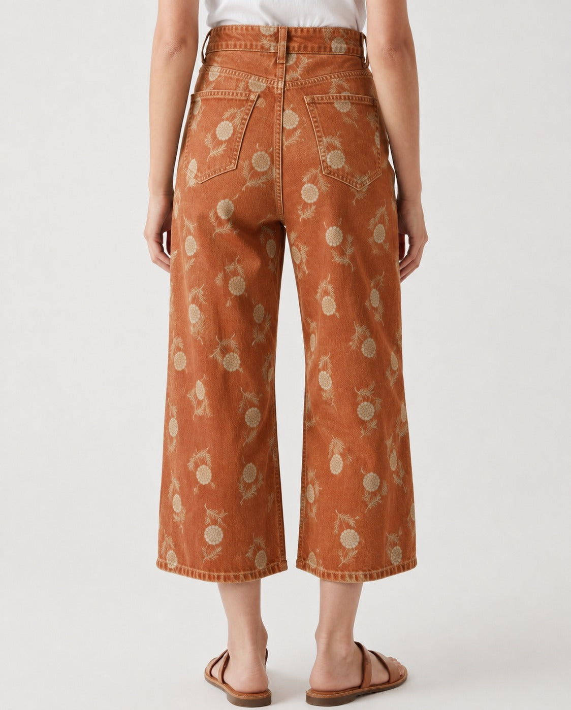 Cactus Bloom Rust RB-BOT24 – Back View – Riley – rust
