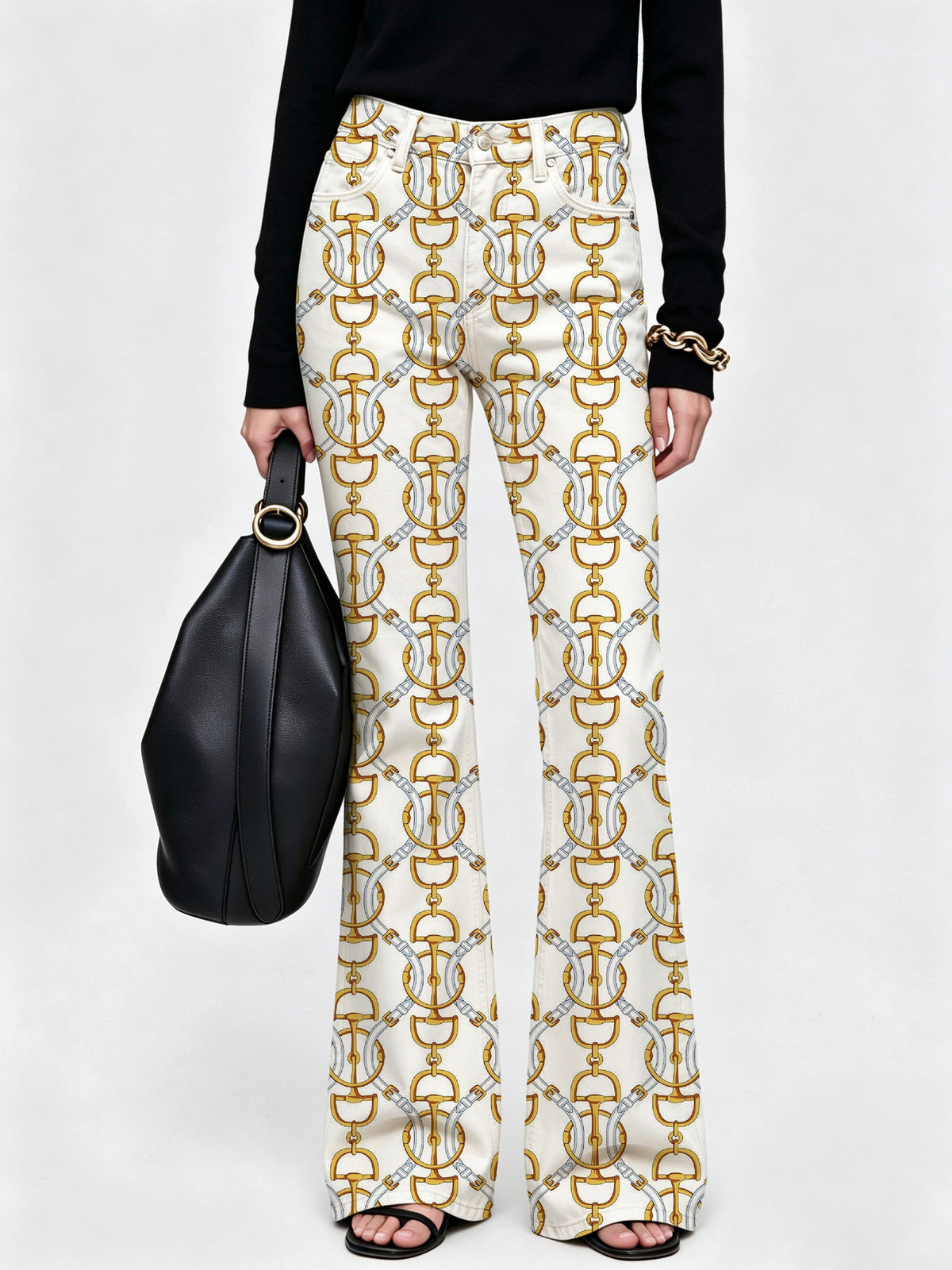 Rodeo Chain Link Flare Jeans