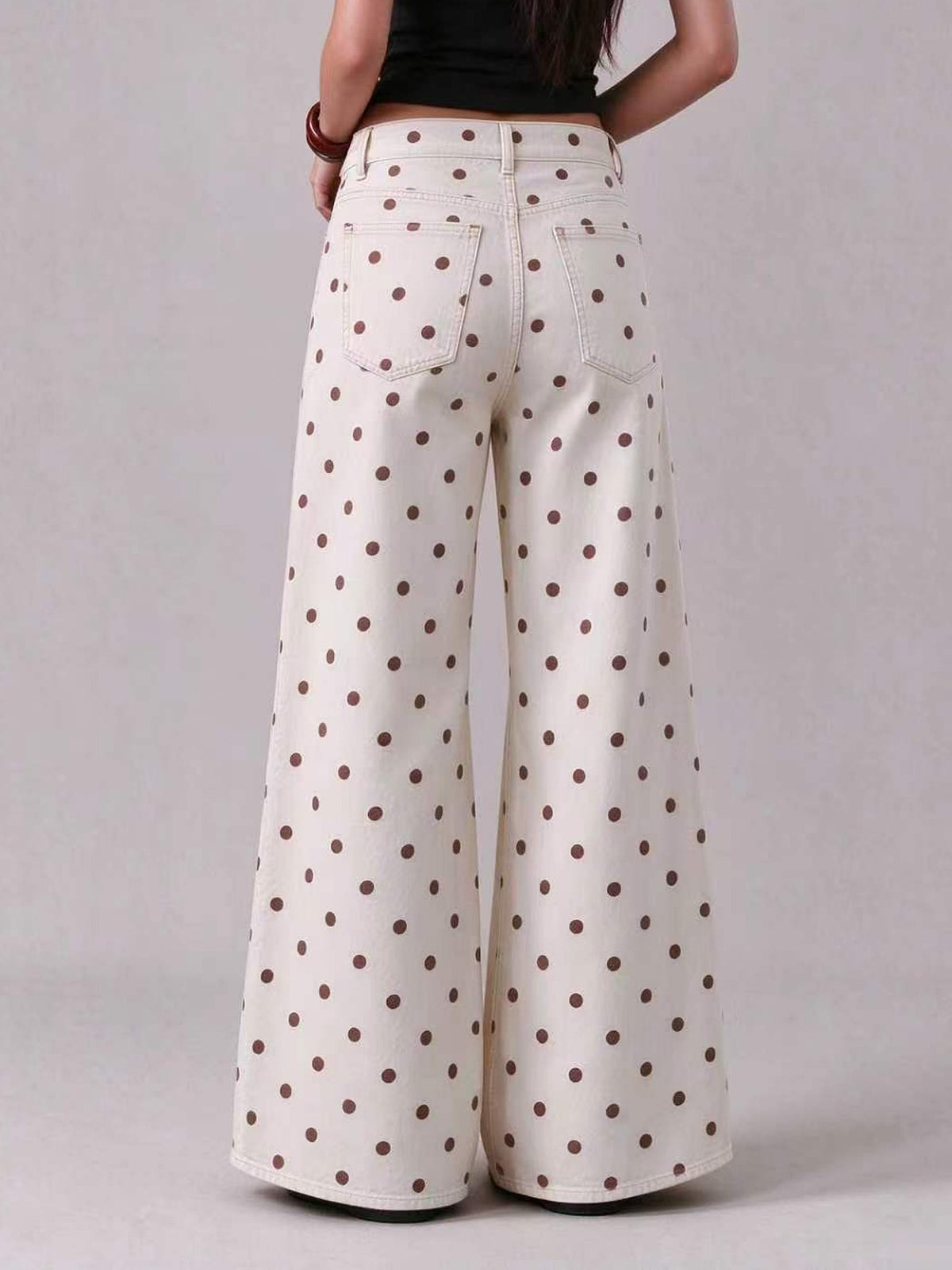 Prairie Dust Dots Wide-Leg Jeans