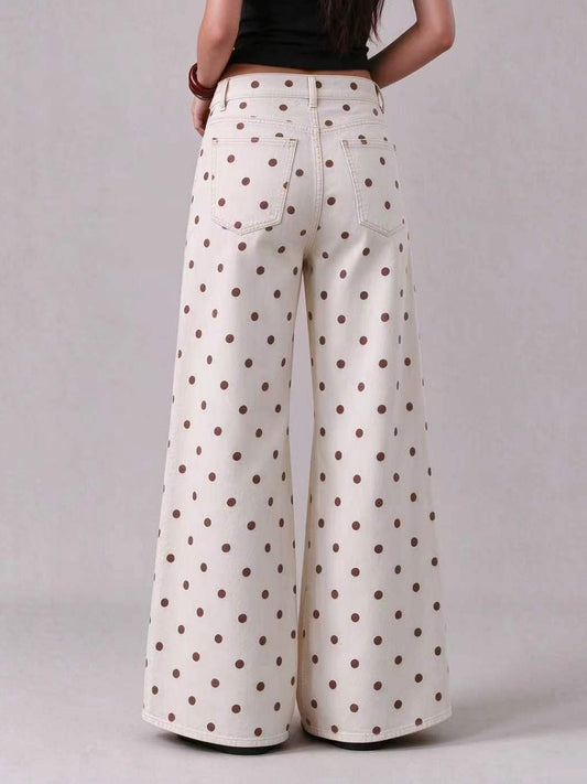 Prairie Dust Dots Wide-Leg Jeans