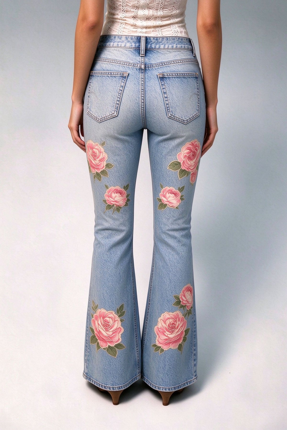 Prairie Rose Bloom Bootcut Jeans