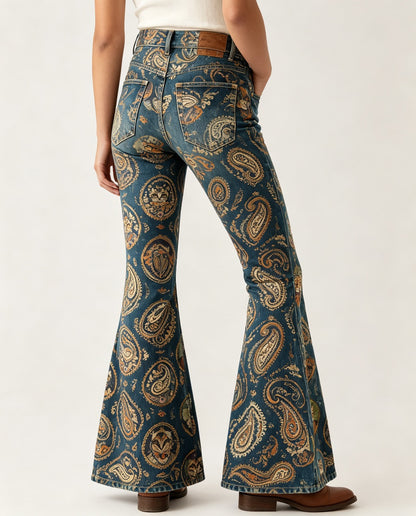 Prairie Mirage RB-BOT04 – Back View – Riley – navy blue, burnt orange, gold