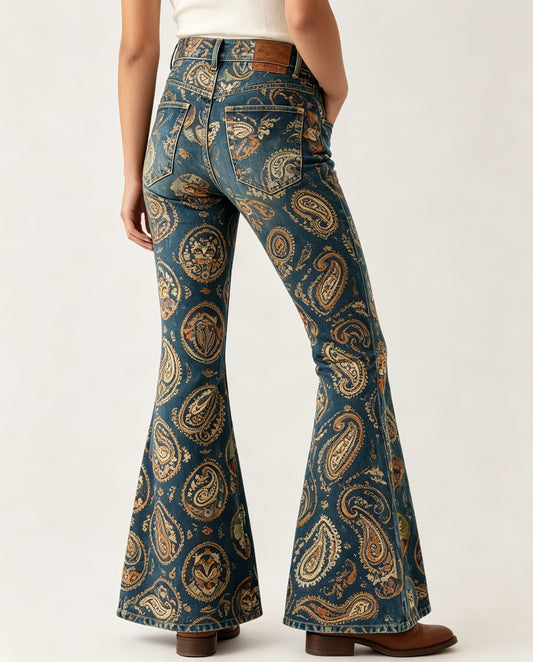 Prairie Mirage RB-BOT04 – Back View – Riley – navy blue, burnt orange, gold