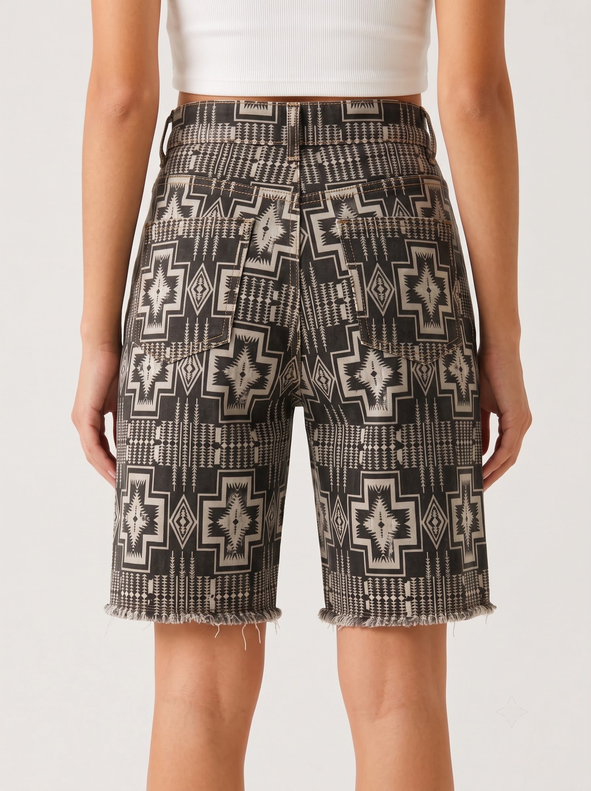 Badlands Weave RB-BOT08 – Back View – Riley – Black, Cream