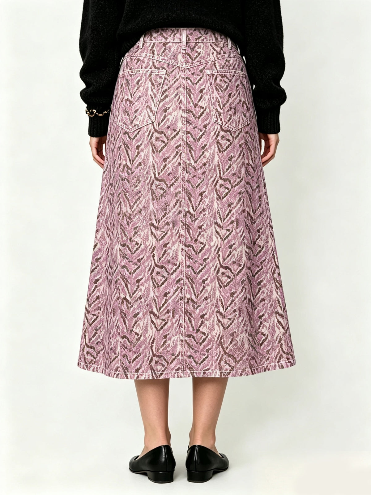 Frontier Mirage Ankle-Length Denim Skirt