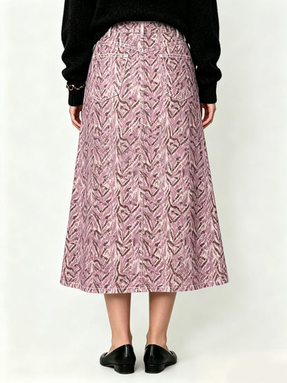 Frontier Mirage Ankle-Length Denim Skirt