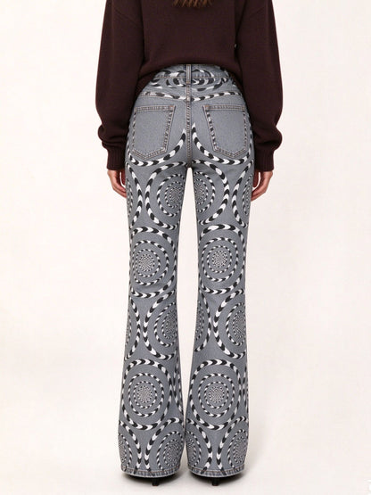 Canyon Swirl Flare Jeans