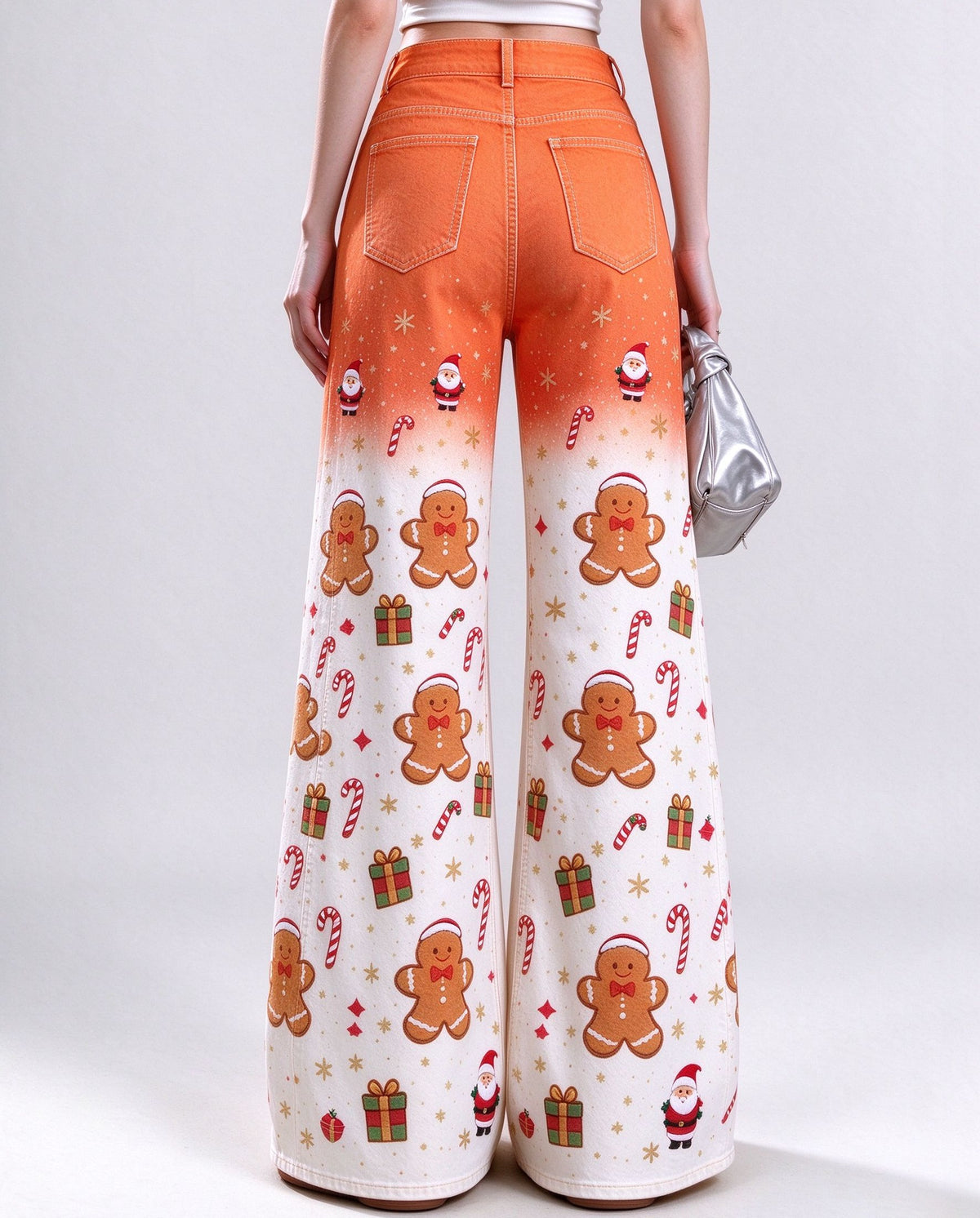 Prairie Gingerbread Fade Wide-Leg Jeans