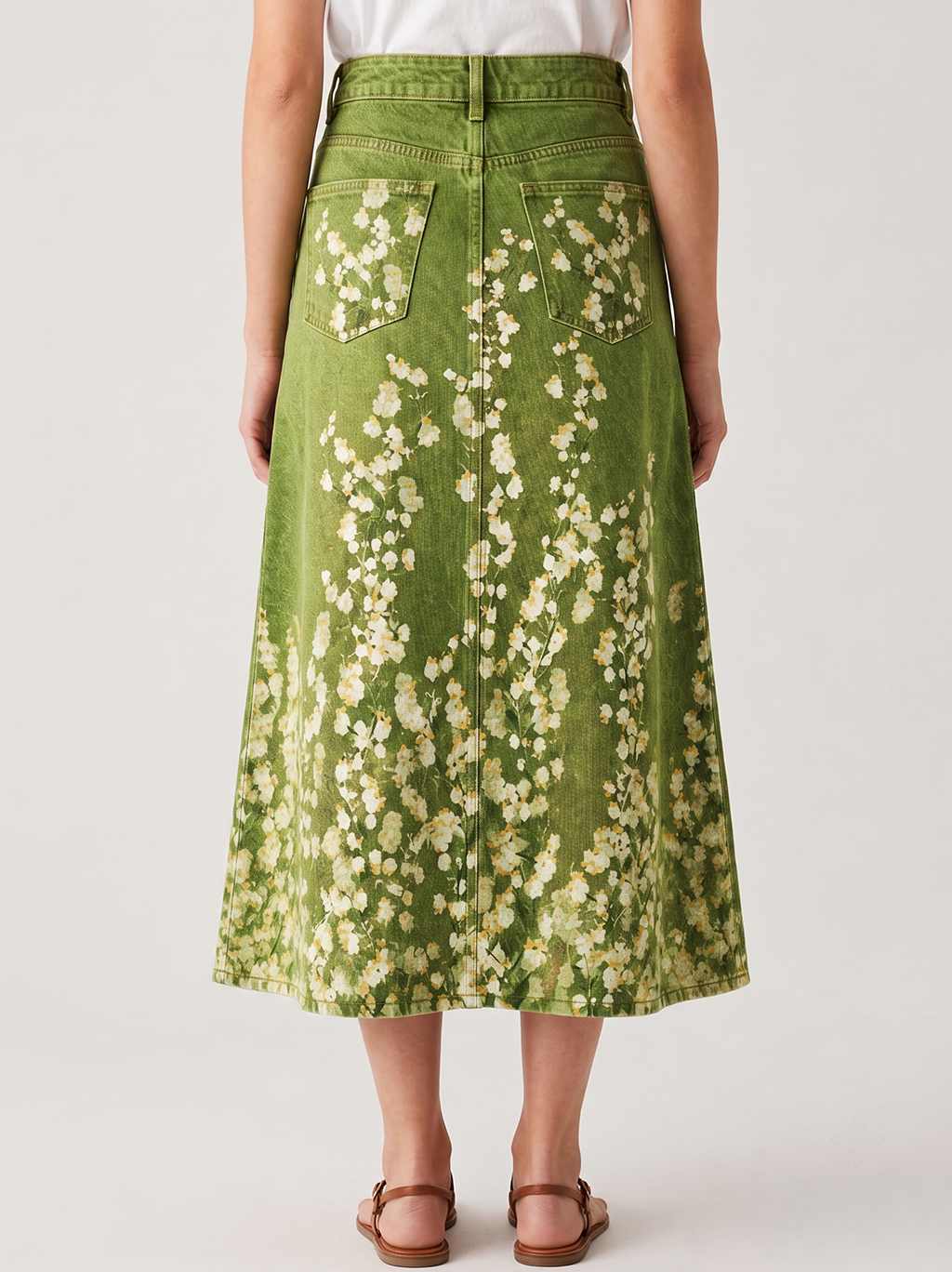 Wildflower Wagon RB-SKT10 – Back View – Jessie – olive green